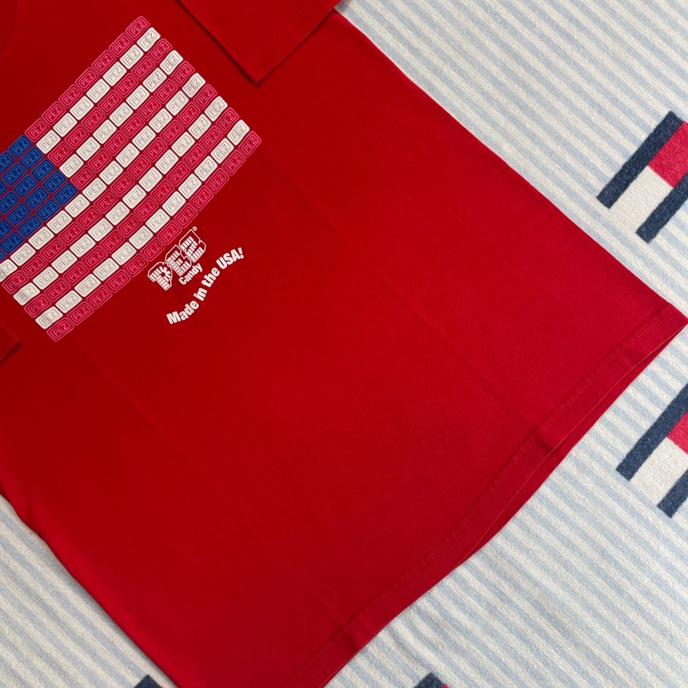 Vintage PEZ Candy USA Flag short sleeve tee shirt - Picture 5 of 11